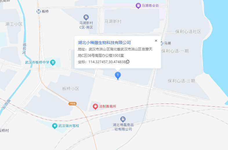 湖北小稀藤生物科技有限公司地图